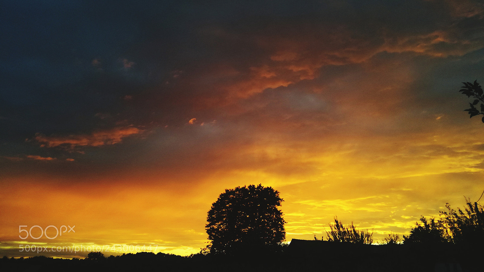 HUAWEI P9 LITE sample photo. Fire sunset photography