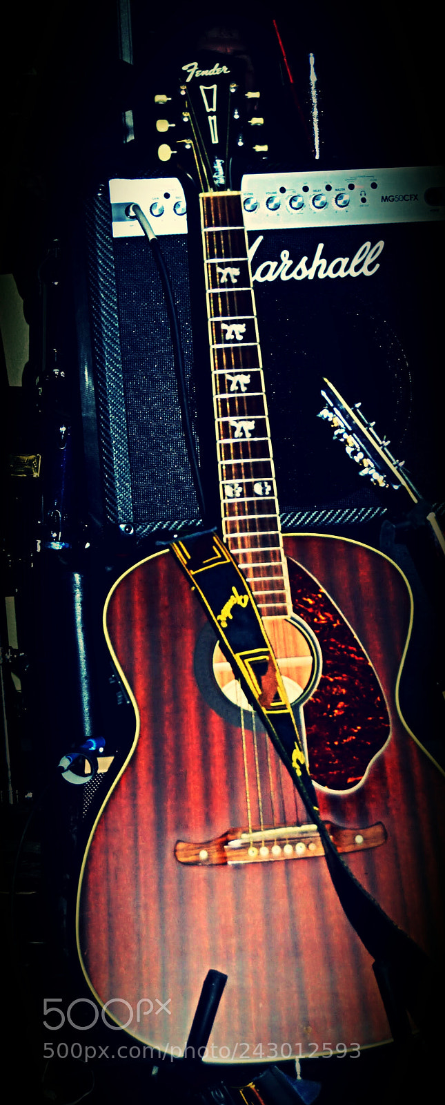Nikon D40X sample photo. This old guitar photography