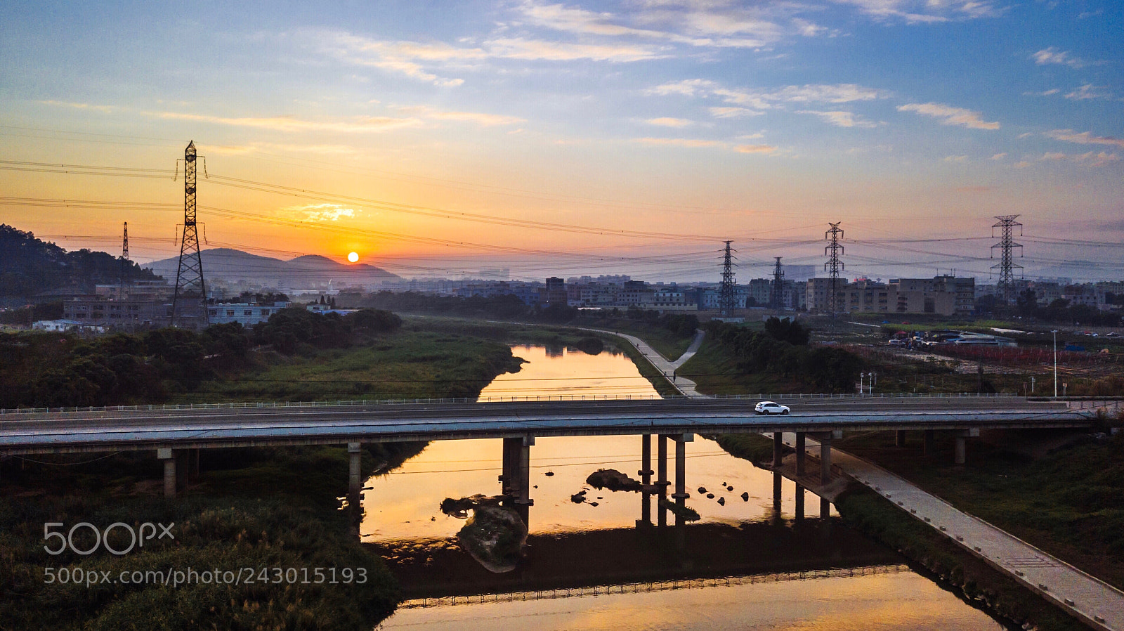 DJI FC220 sample photo. Sunset photography