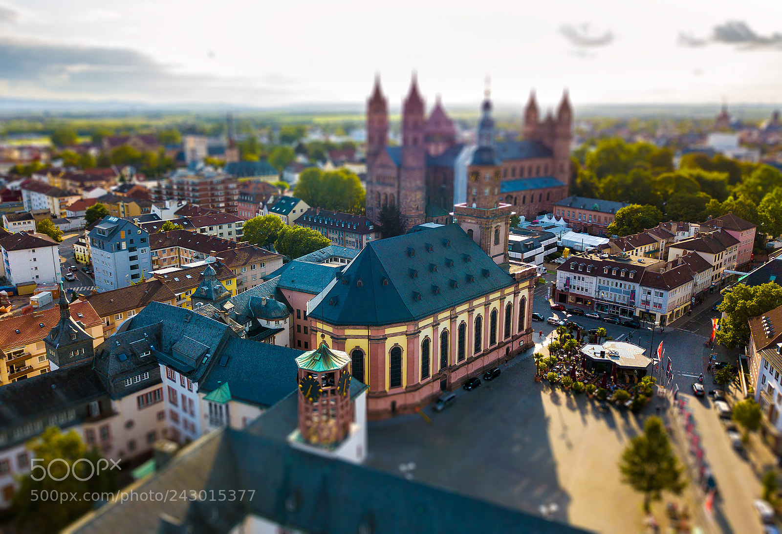 DJI FC220 sample photo. Worms churches photography