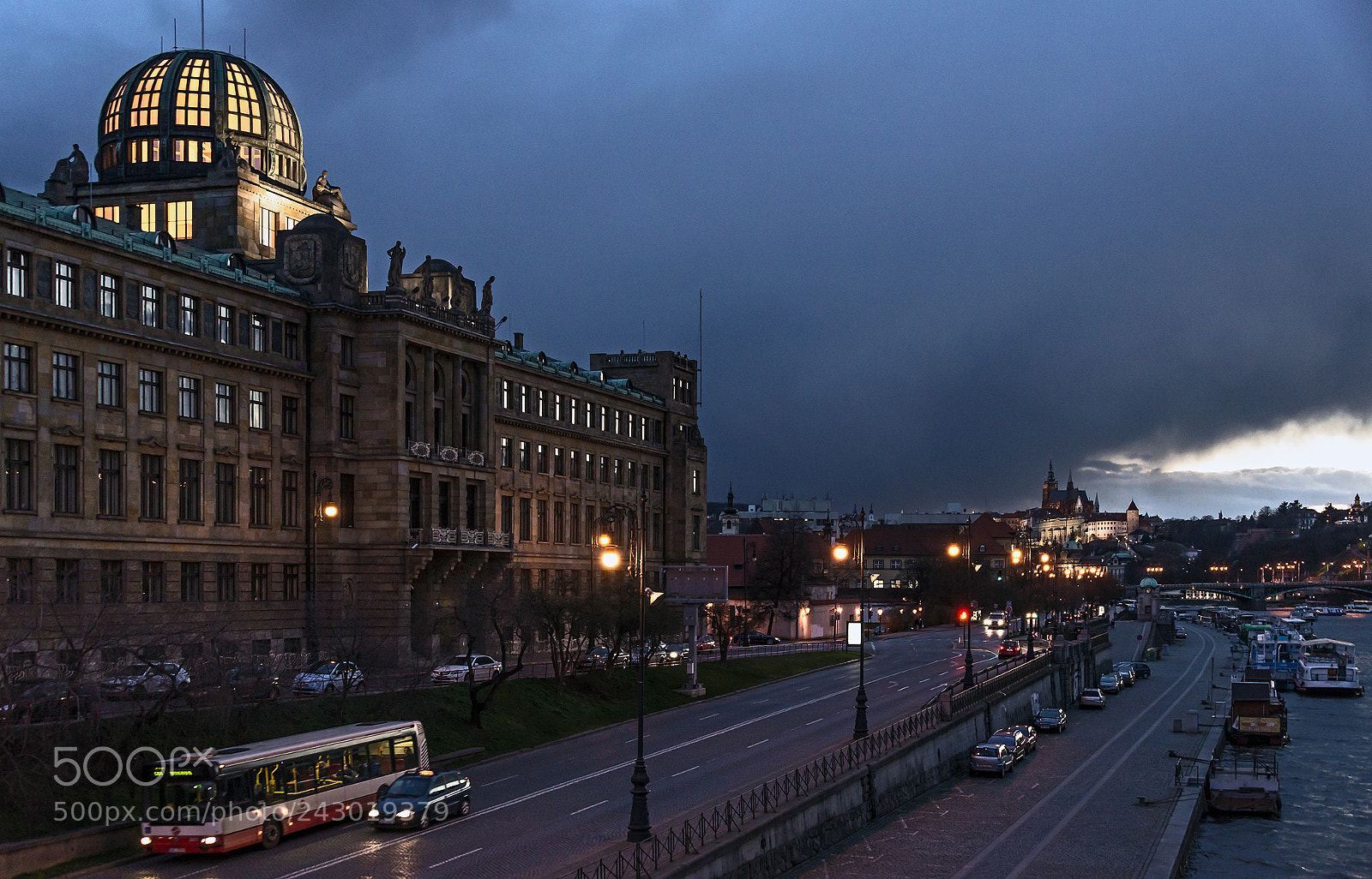 Nikon D610 sample photo. Storm clouds over prague photography