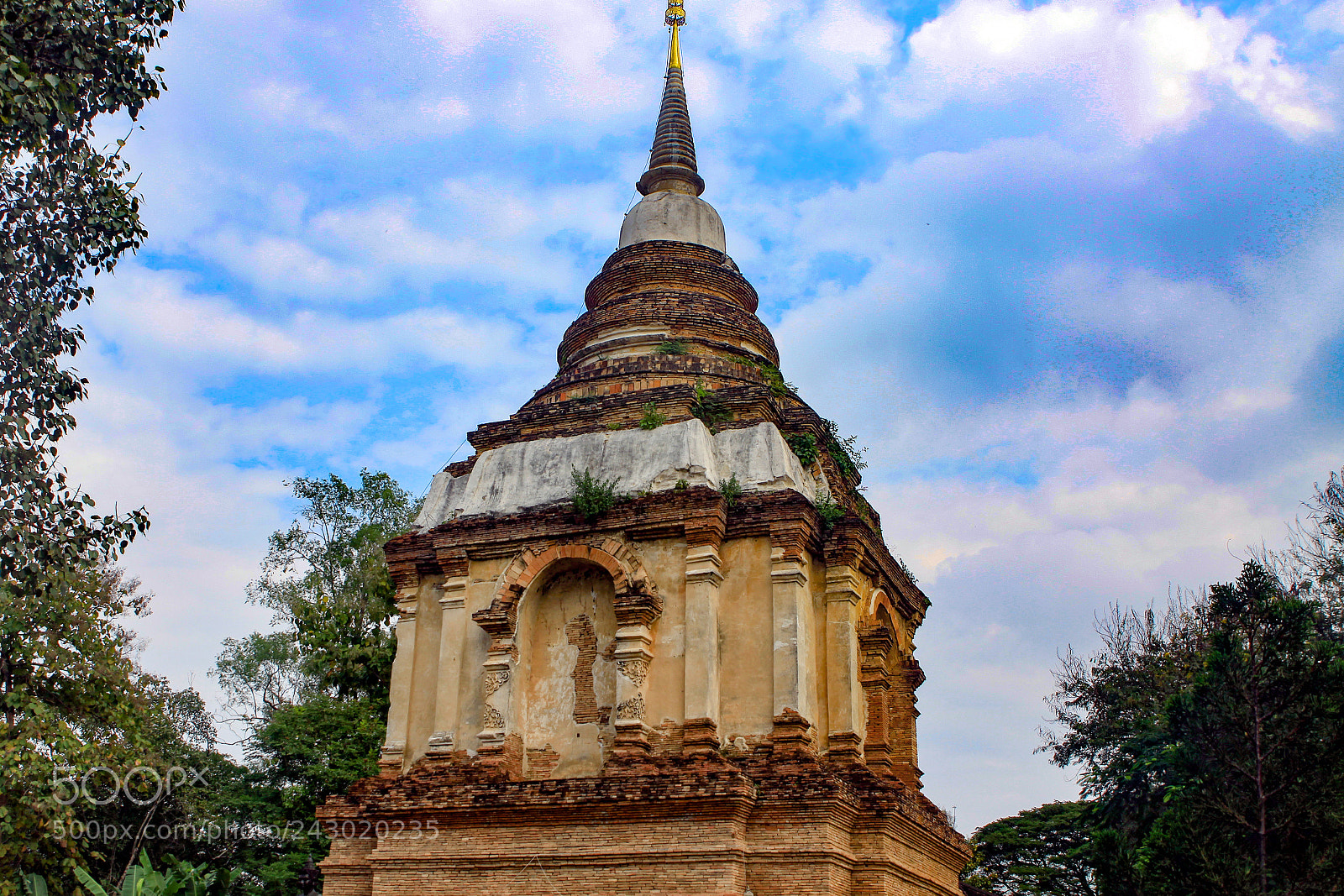Canon EOS 50D sample photo. Main chedi at wat photography