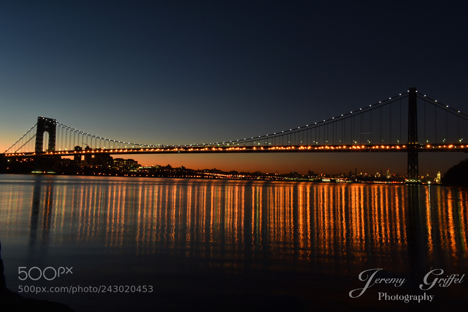 Nikon D5600 sample photo. Gw bridge dawn photography