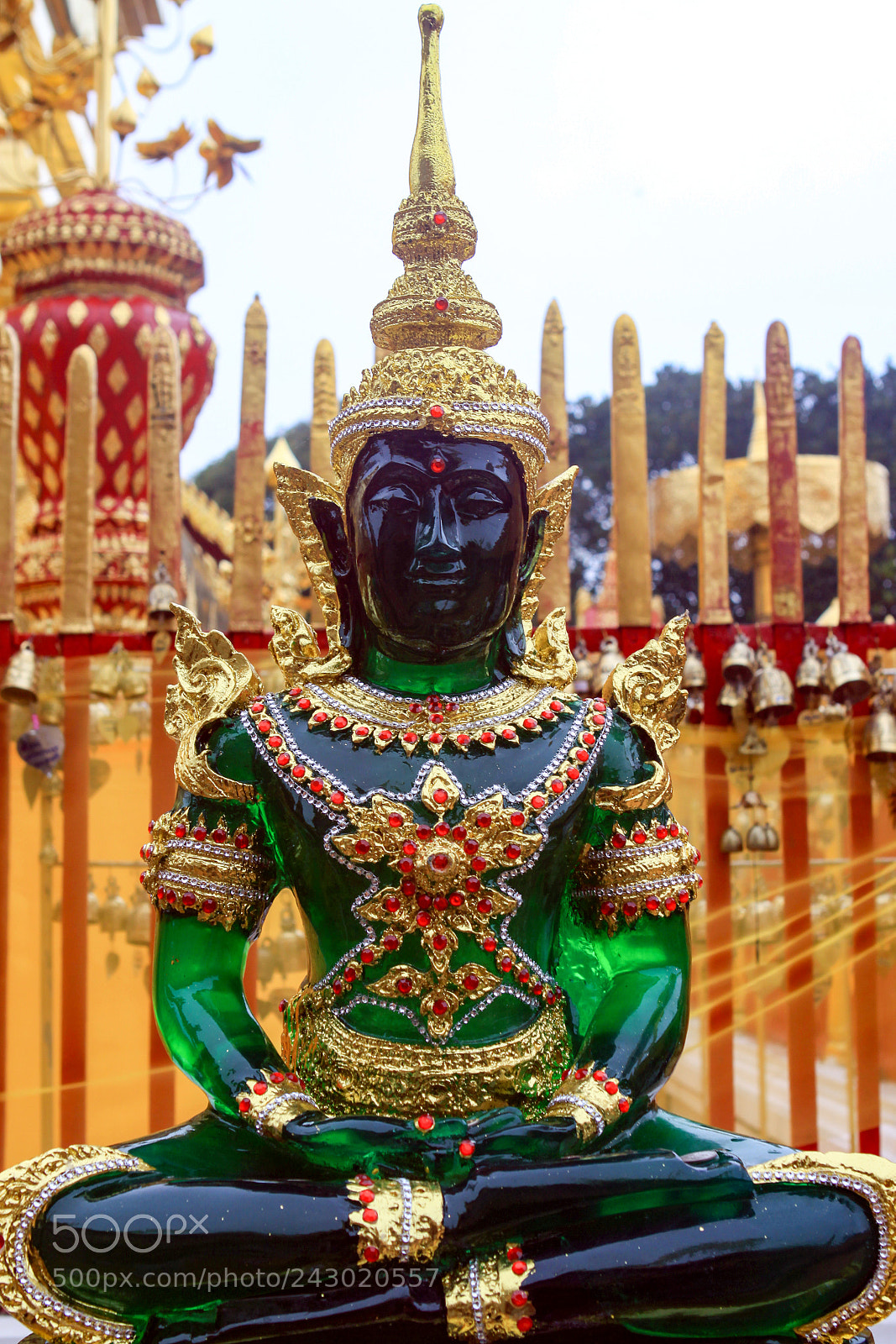 Canon EOS 50D sample photo. Emerald buddha replica photography