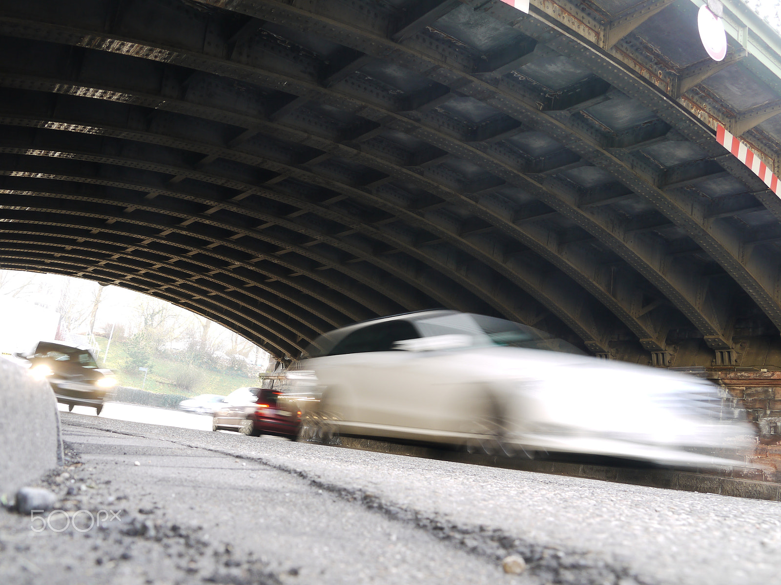 Panasonic Lumix DMC-G2 sample photo. Cars driving through tunnel photography