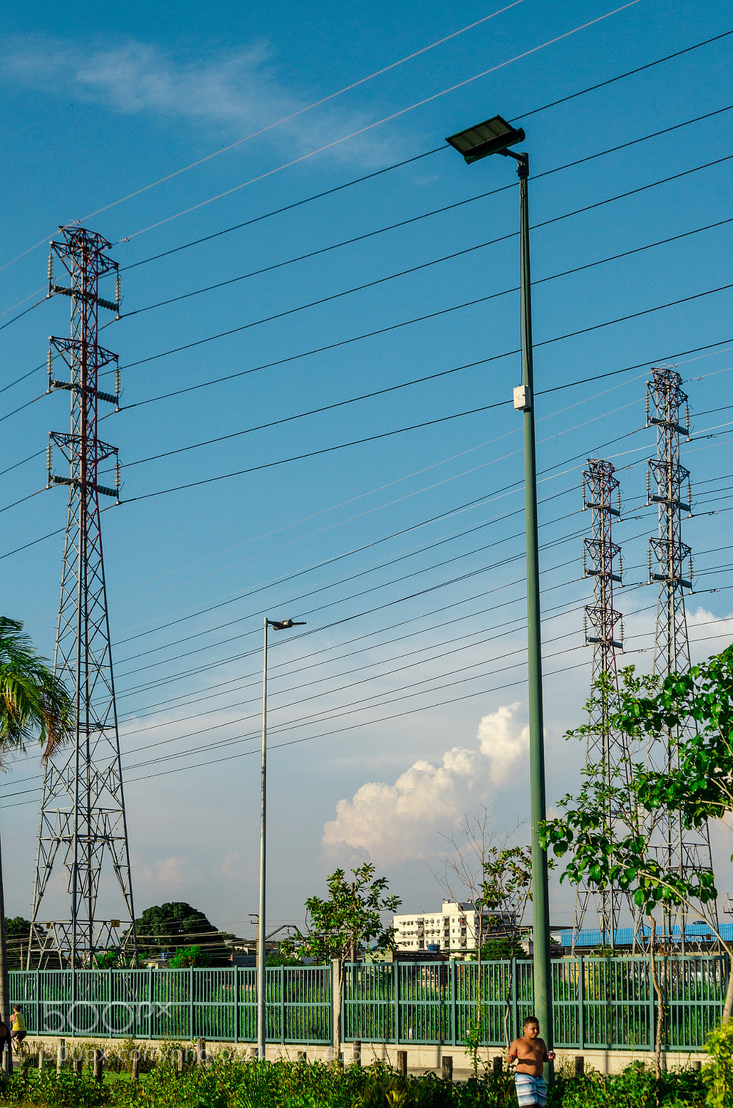Nikon D5100 sample photo. Power grid photography
