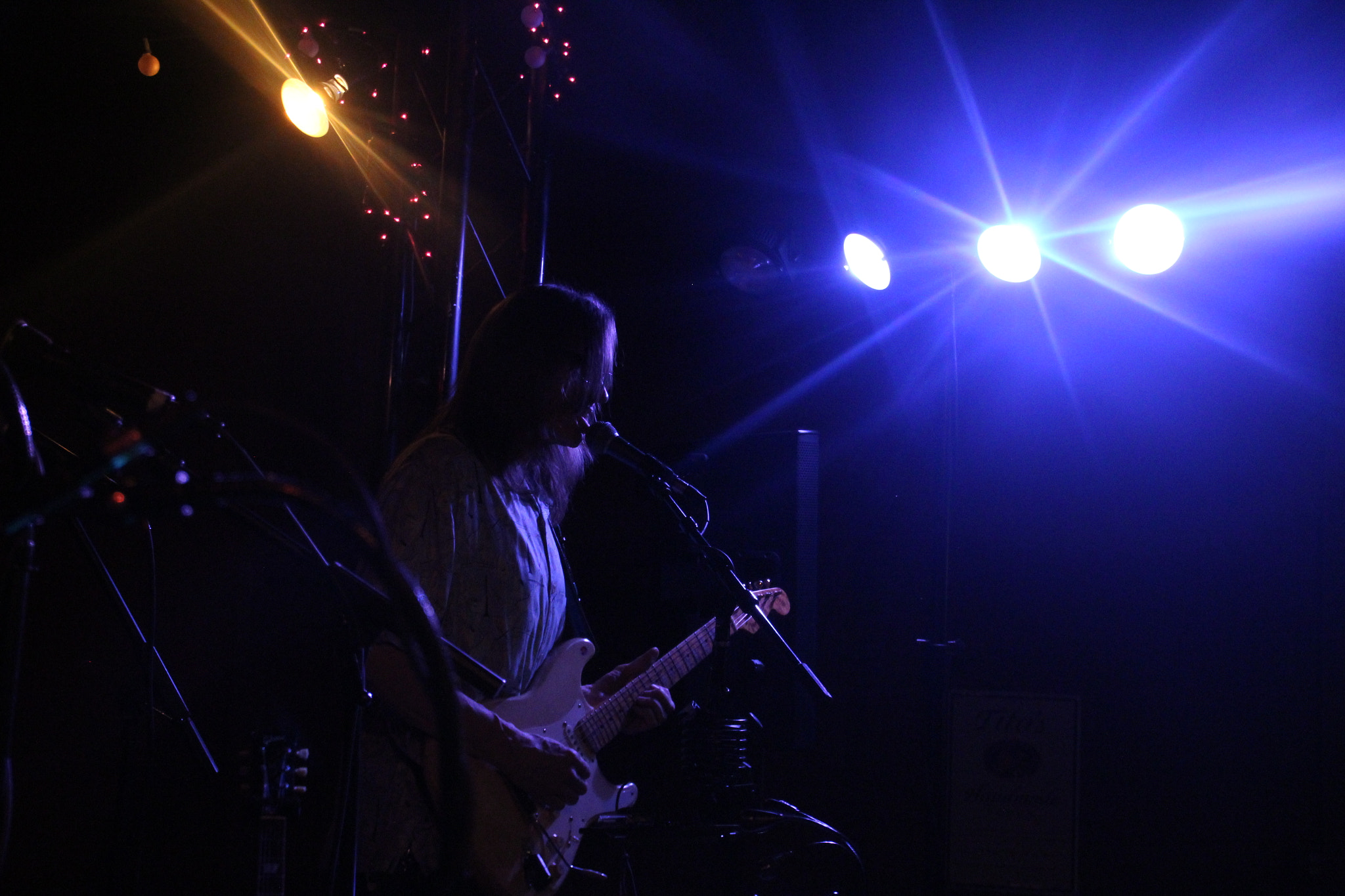 Canon EOS 1200D (EOS Rebel T5 / EOS Kiss X70 / EOS Hi) sample photo. Purple guitarist. 紫色的吉他手。 guitarrista morado. photography