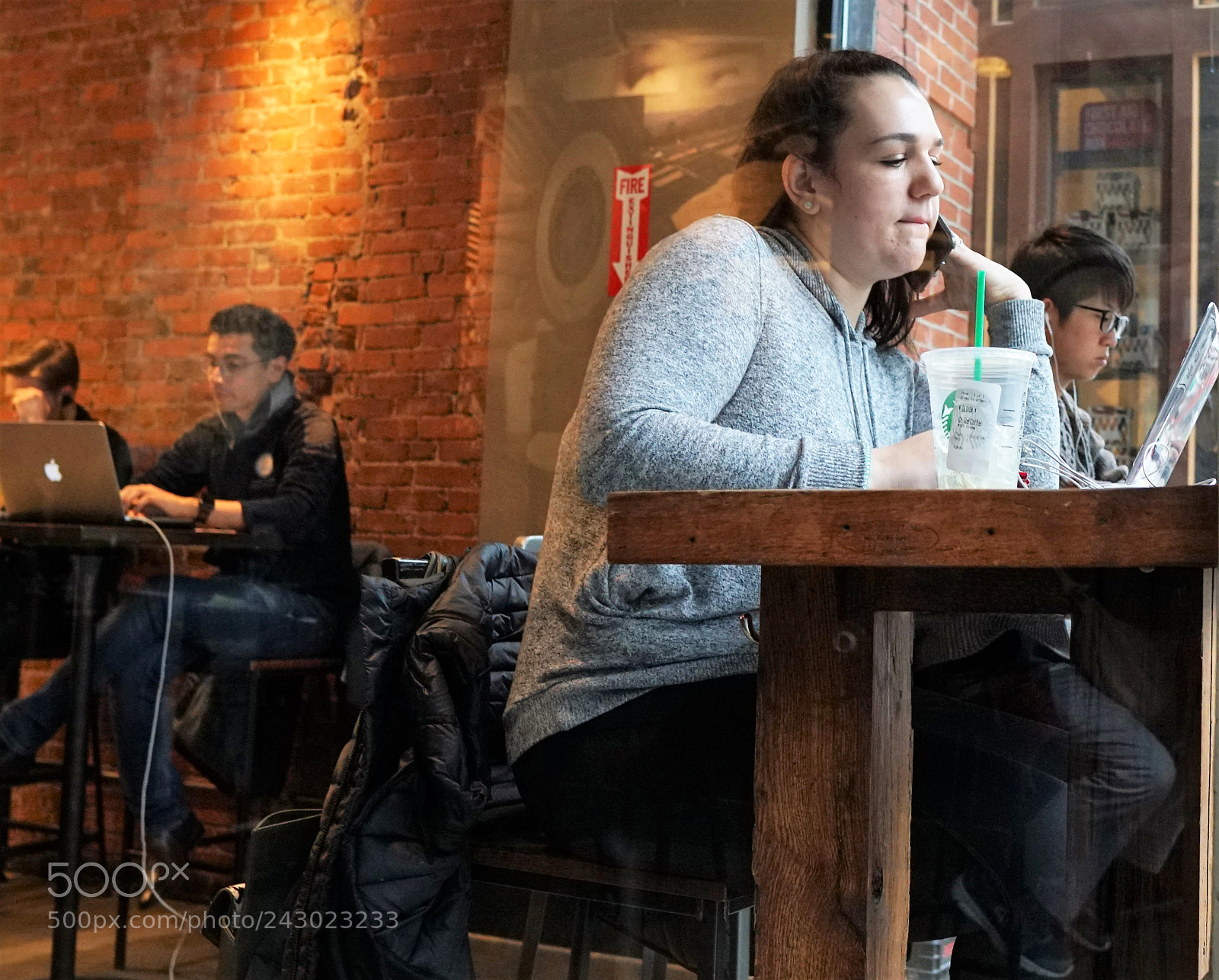 Sony a6500 sample photo. Starbucks on boylston photography