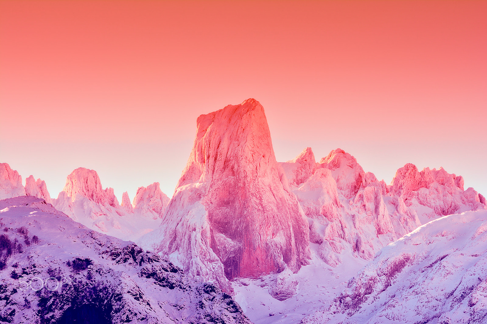 Nikon D7100 sample photo. Naranjo de bulnes at dawn in picos de europa. photography