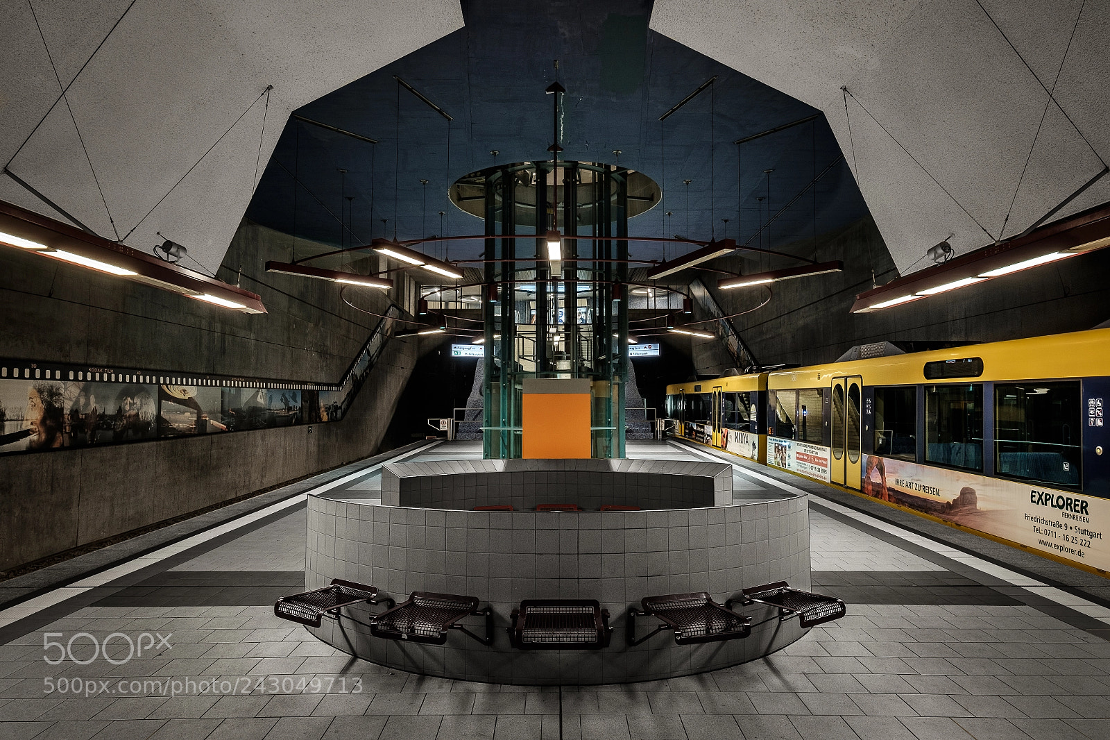 Fujifilm X-T1 sample photo. Stuttgart underground photography