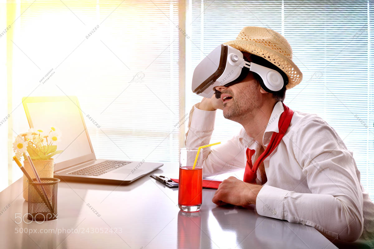Nikon D810 sample photo. Man at work imagining photography