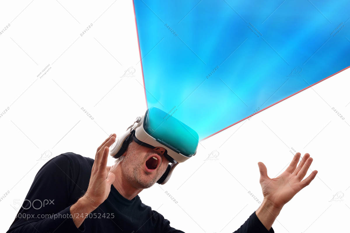 Nikon D810 sample photo. Man with vr glasses photography