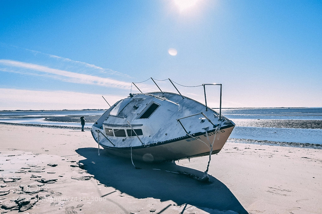 Nikon D3400 sample photo. Lonely boat photography