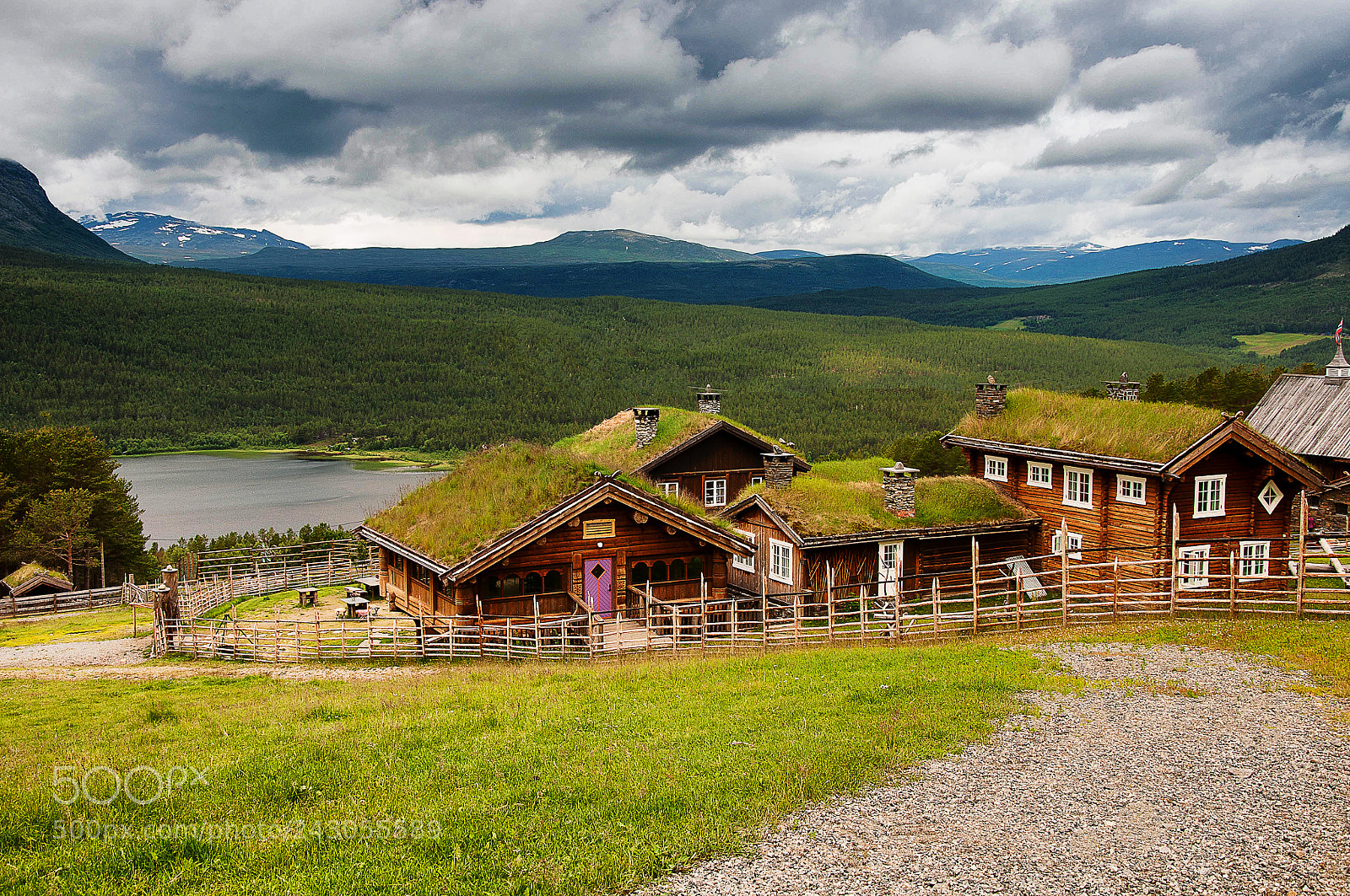 Nikon D90 sample photo. Farm houses in norway photography