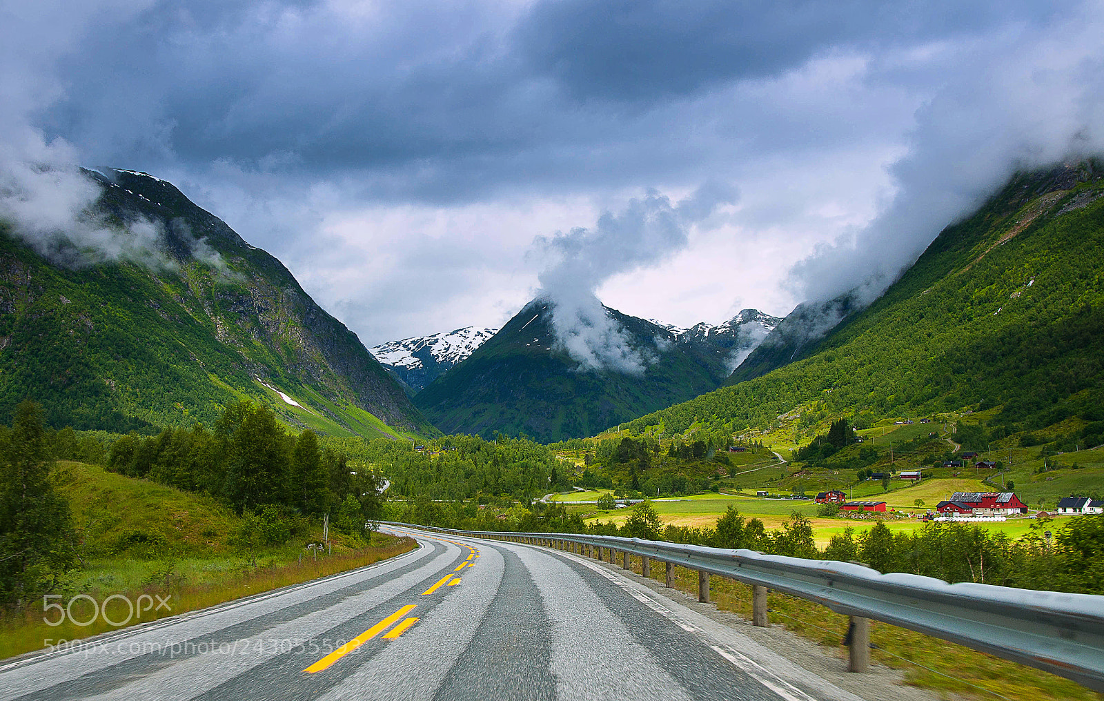 Nikon D90 sample photo. Beautiful road in norway photography