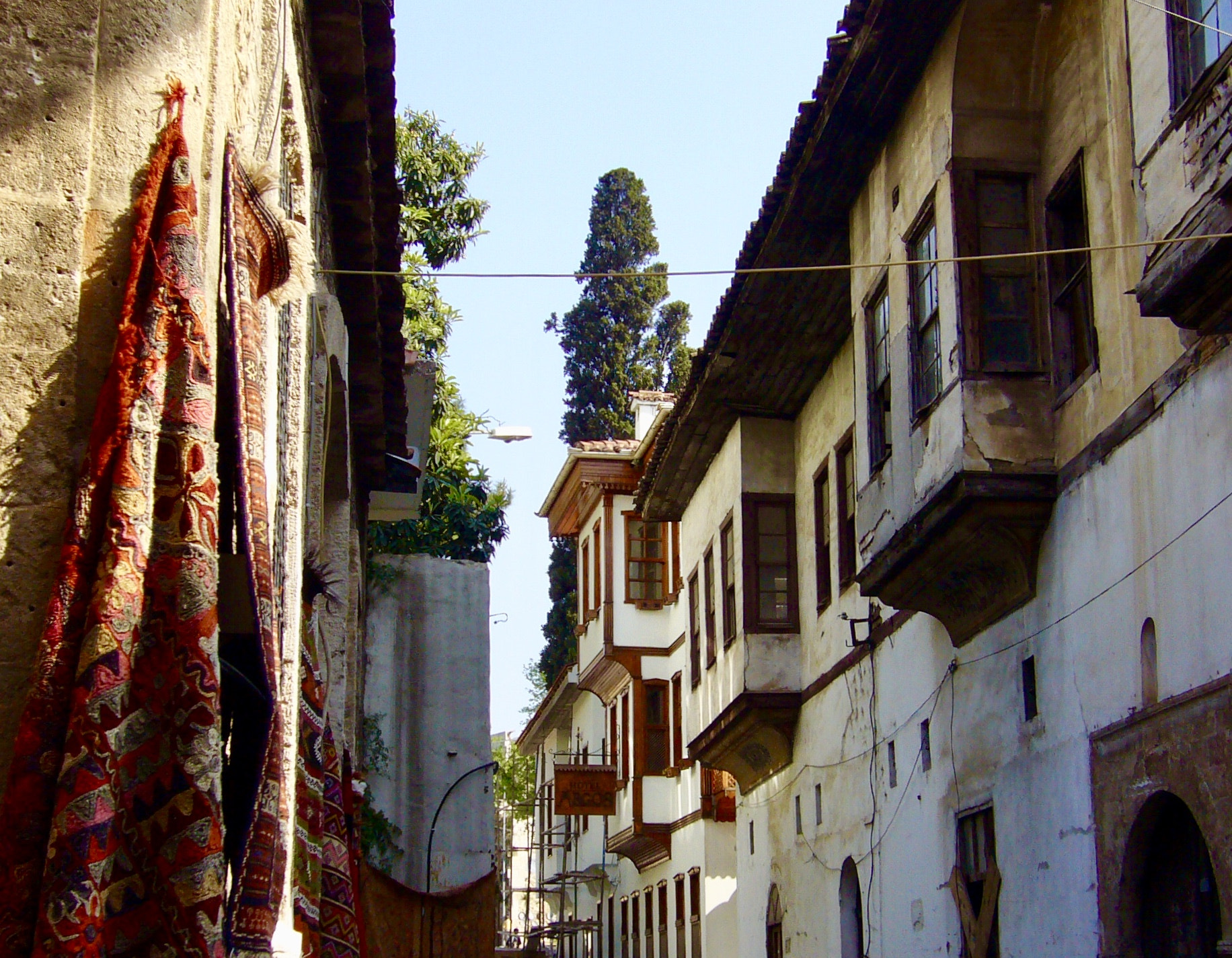 Panasonic DMC-FX9 sample photo. Old town street in antalya photography