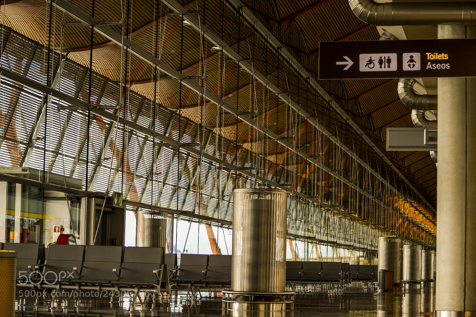 Nikon D3100 sample photo. Barajas airport photography