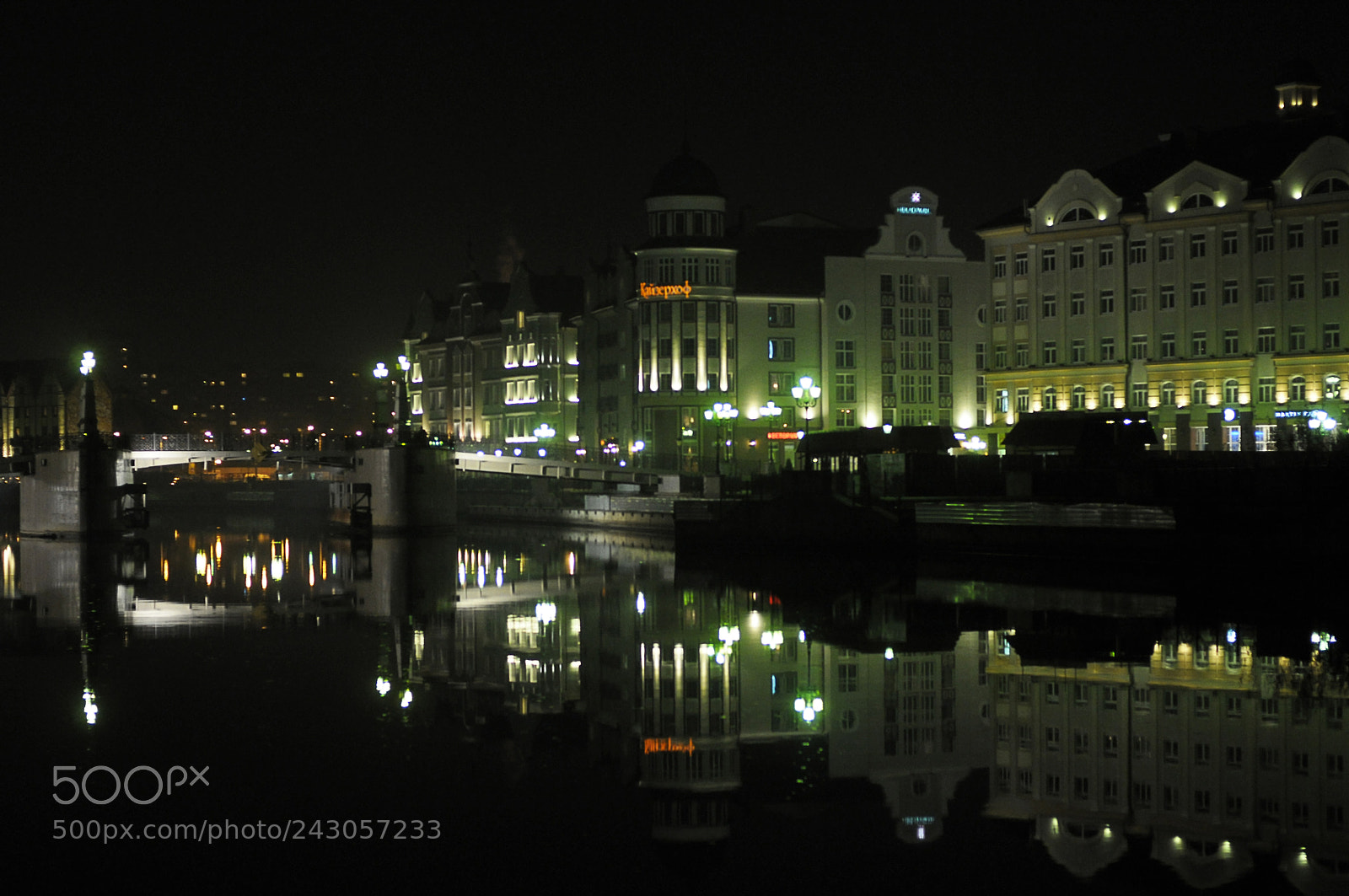Nikon D300 sample photo. Night kaliningrad photography
