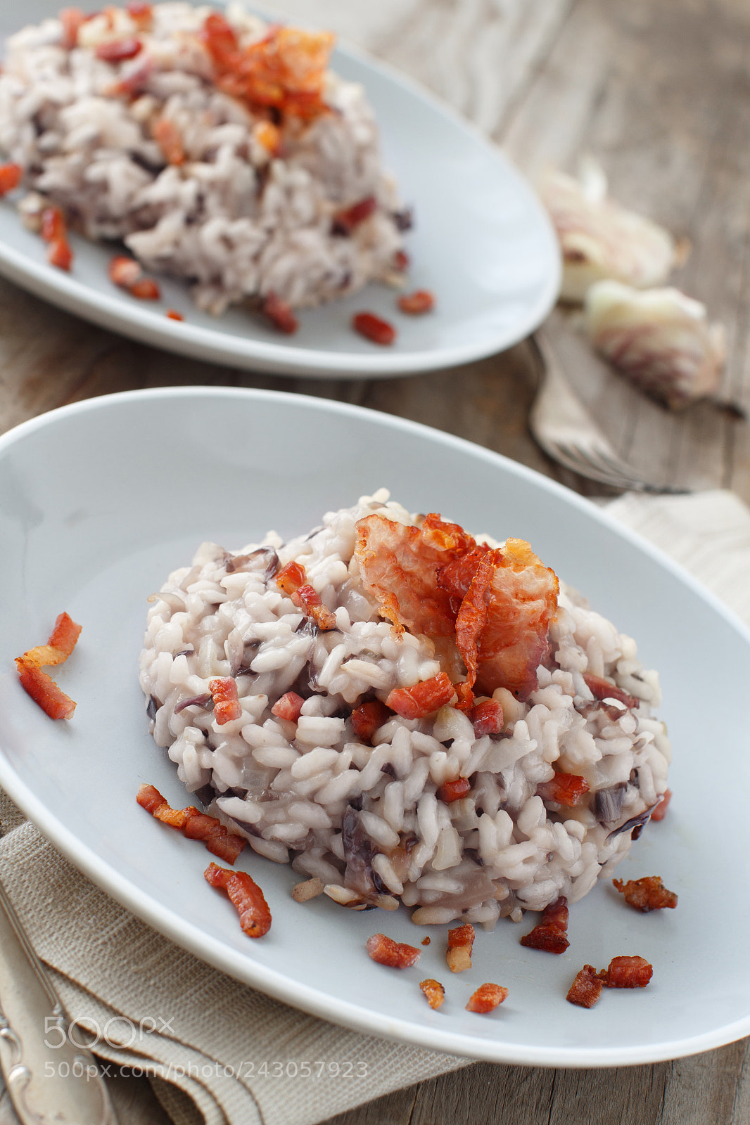 Canon EOS 650D (EOS Rebel T4i / EOS Kiss X6i) sample photo. Risotto with red radicchio photography