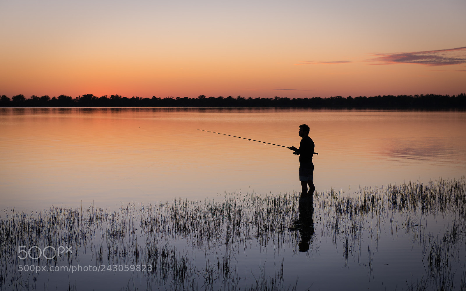 Nikon D810 sample photo. Fishing sunrise at lake photography
