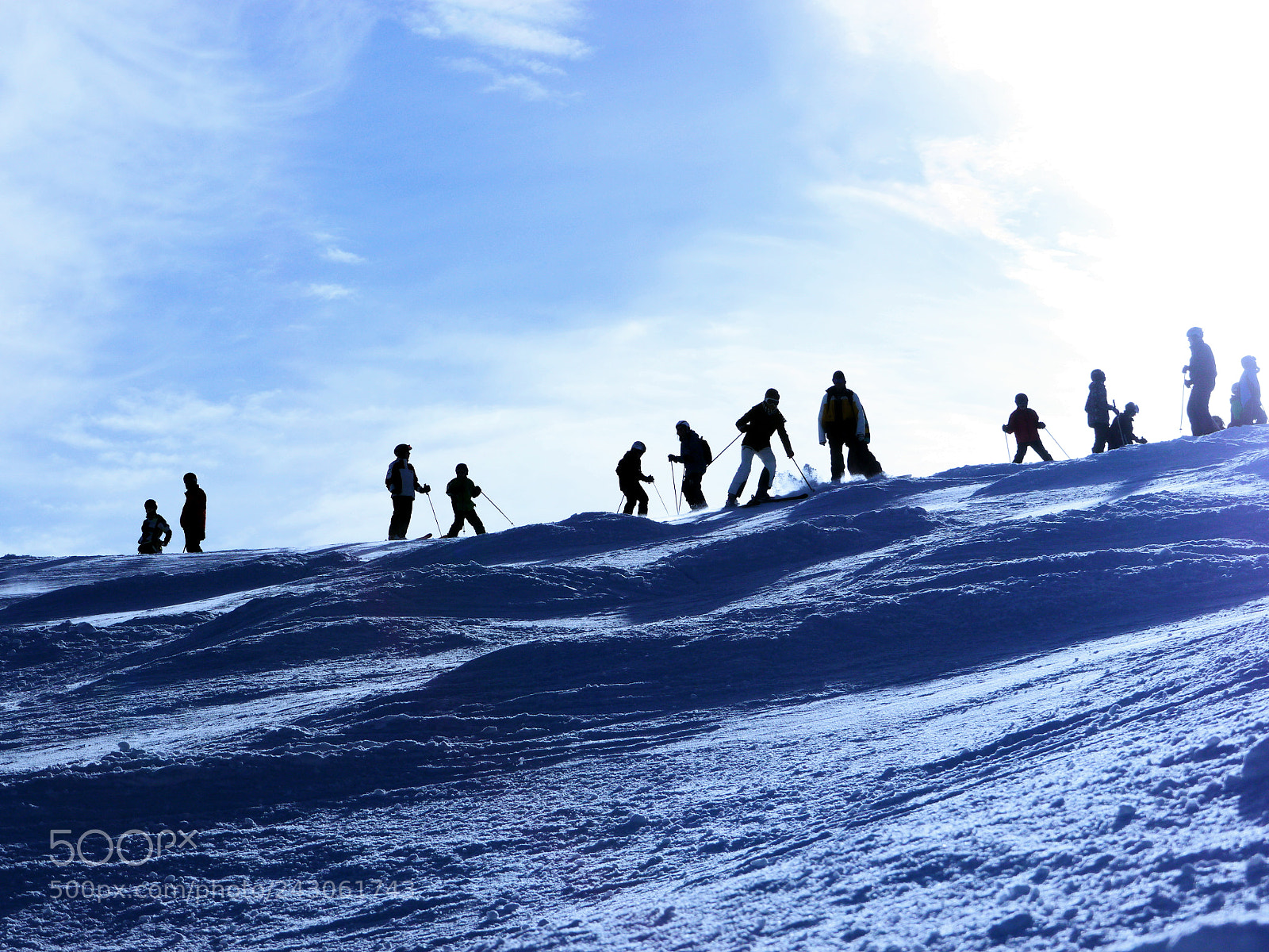 Panasonic Lumix DMC-GH2 sample photo. Skiing snowy landscape photography
