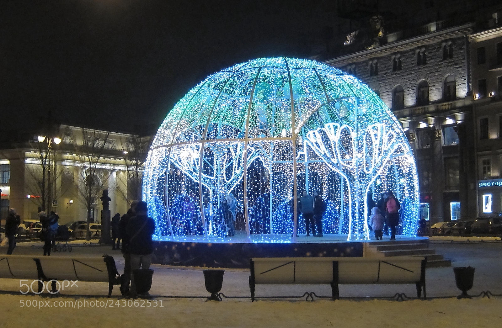 Canon PowerShot S95 sample photo. New year in spb photography