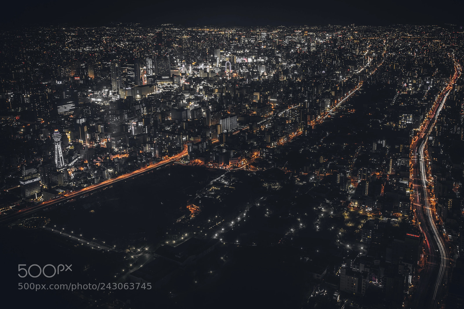 Sony a7R II sample photo. Osaka nights photography