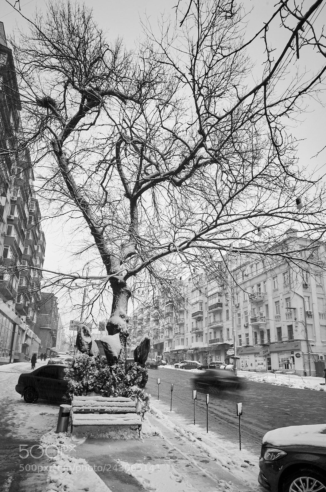 Nikon D7100 sample photo. Sleet in the city photography
