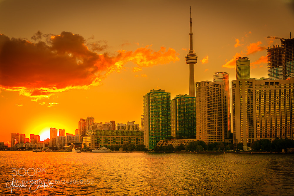 Canon EOS-1D X Mark II sample photo. Toronto from the boat photography