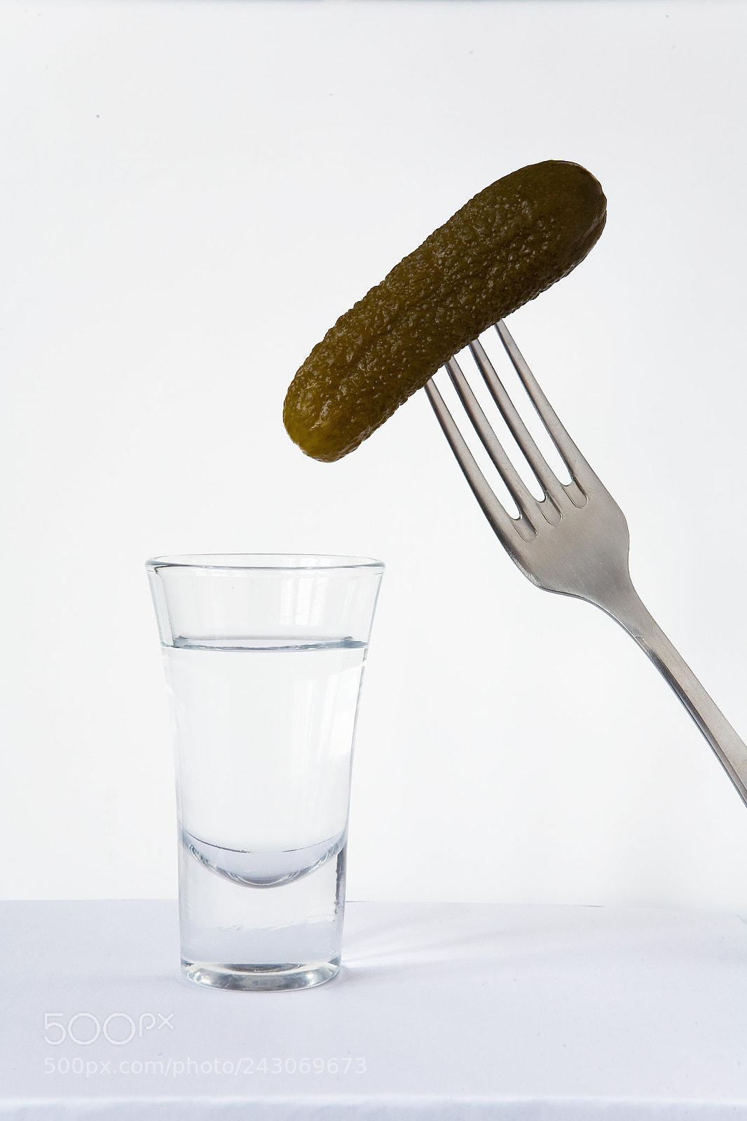 Canon EOS 5D sample photo. Cucumber on a fork photography