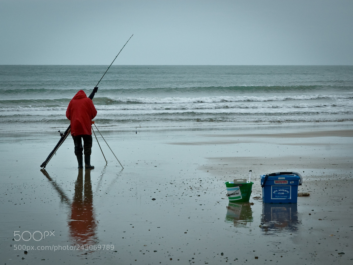 Nikon D70 sample photo. Man and his tackle photography