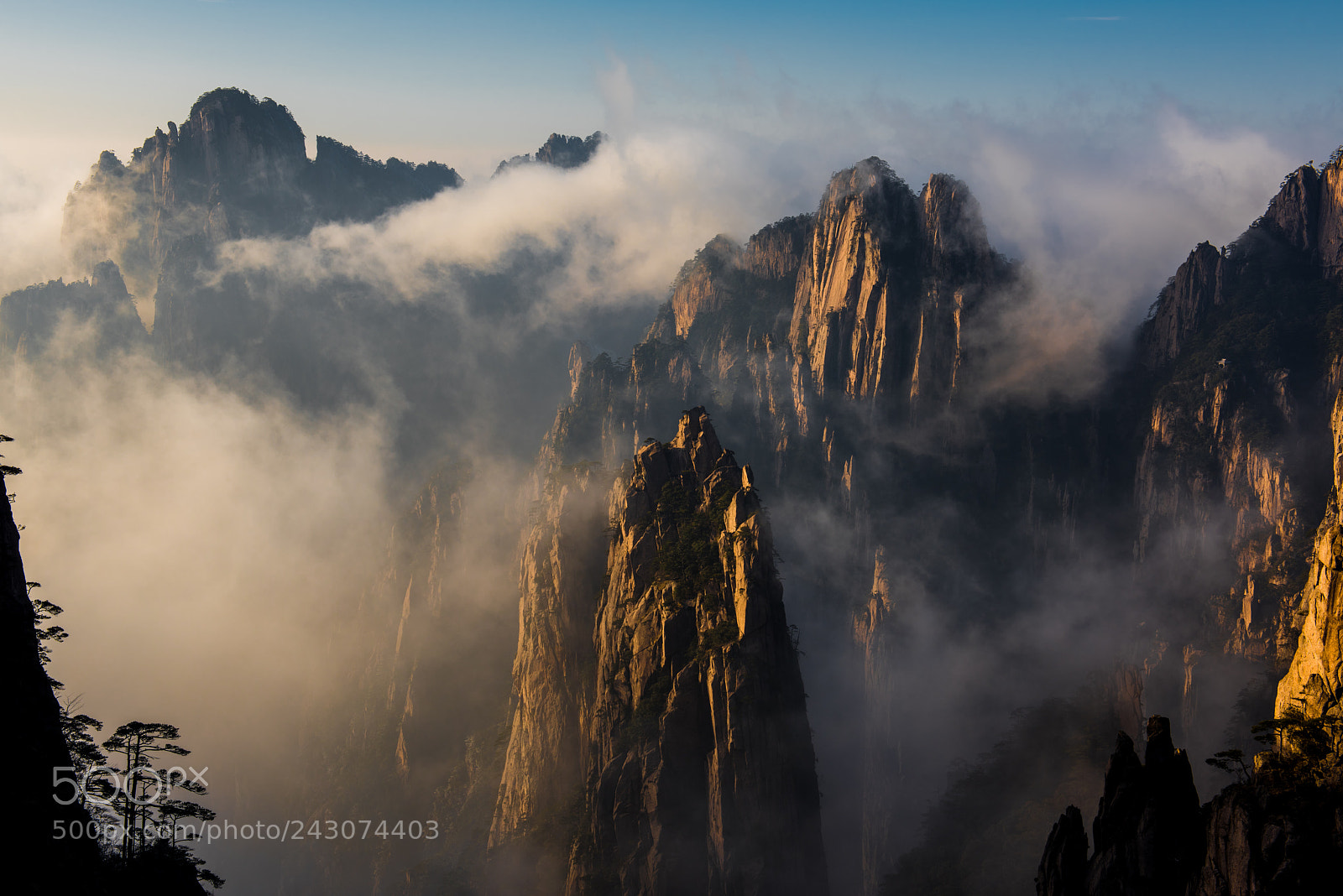 Nikon D810 sample photo. Huangshan cloud and fog photography