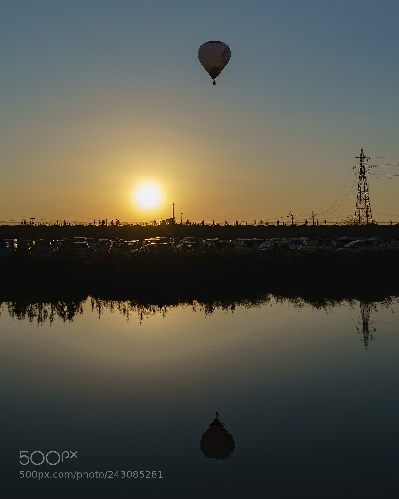 Sony a9 sample photo. Balloon in sunrise photography