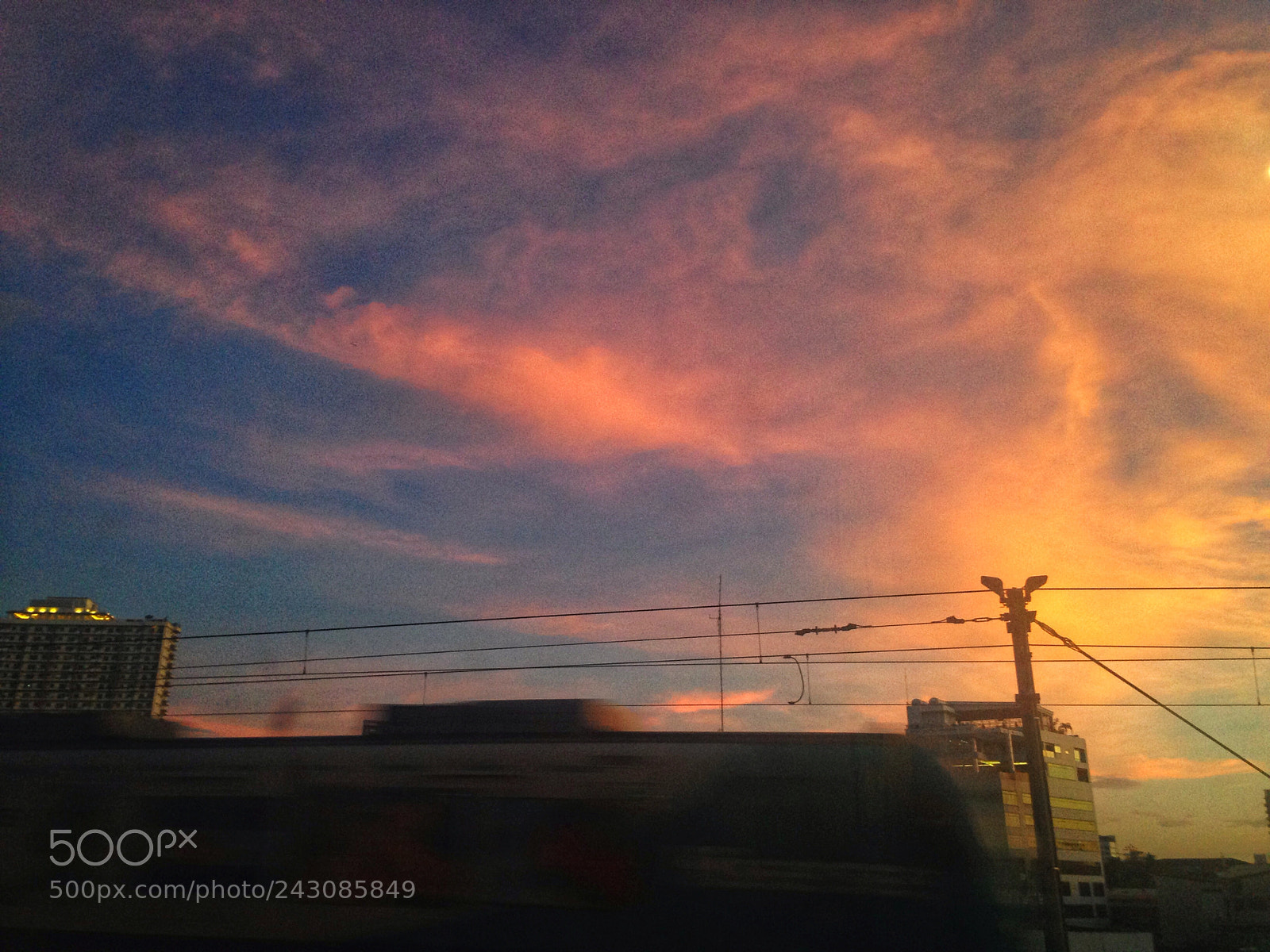 Apple iPhone 5c sample photo. Train in a colorful photography