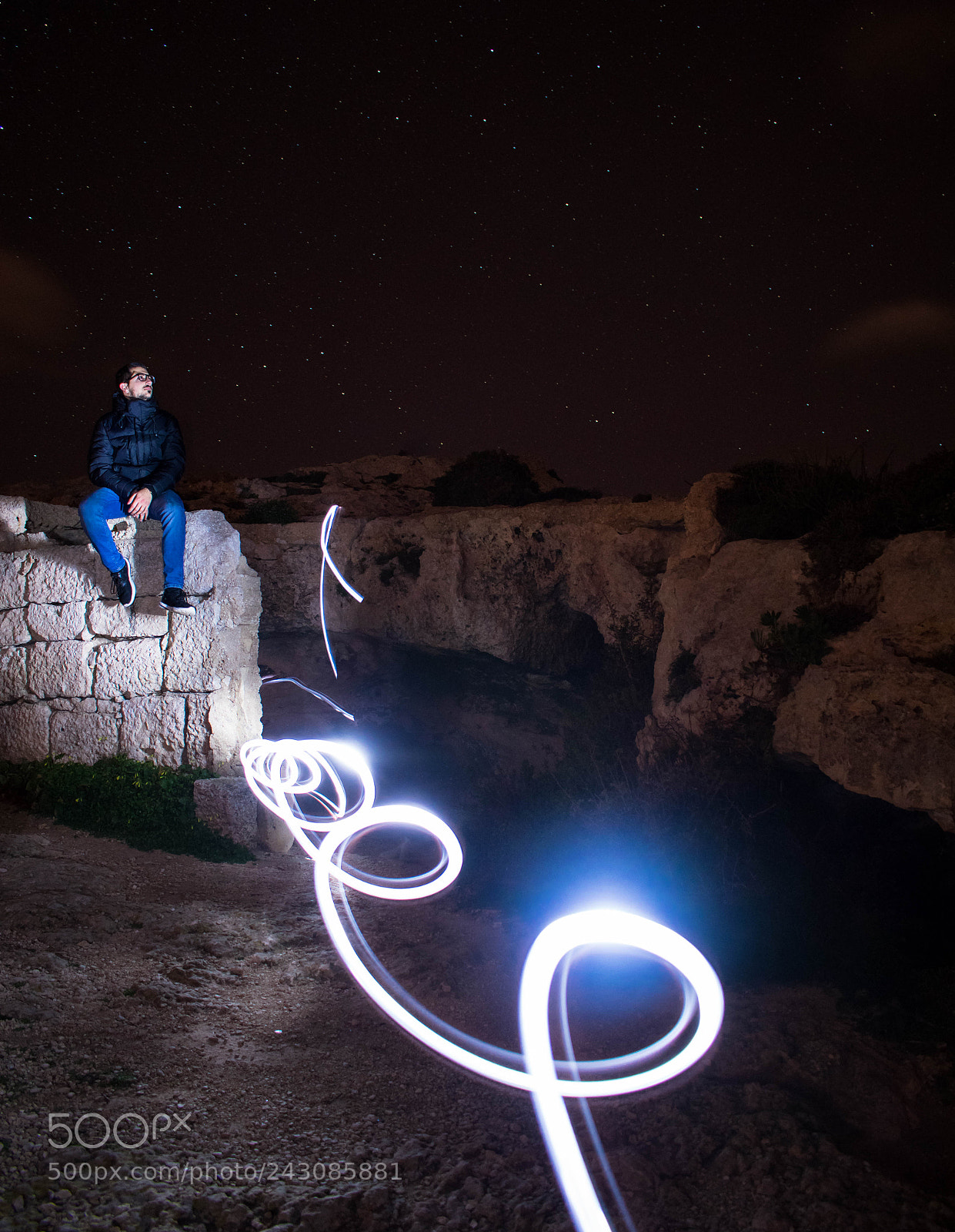 Nikon D3400 sample photo. Light painting photography