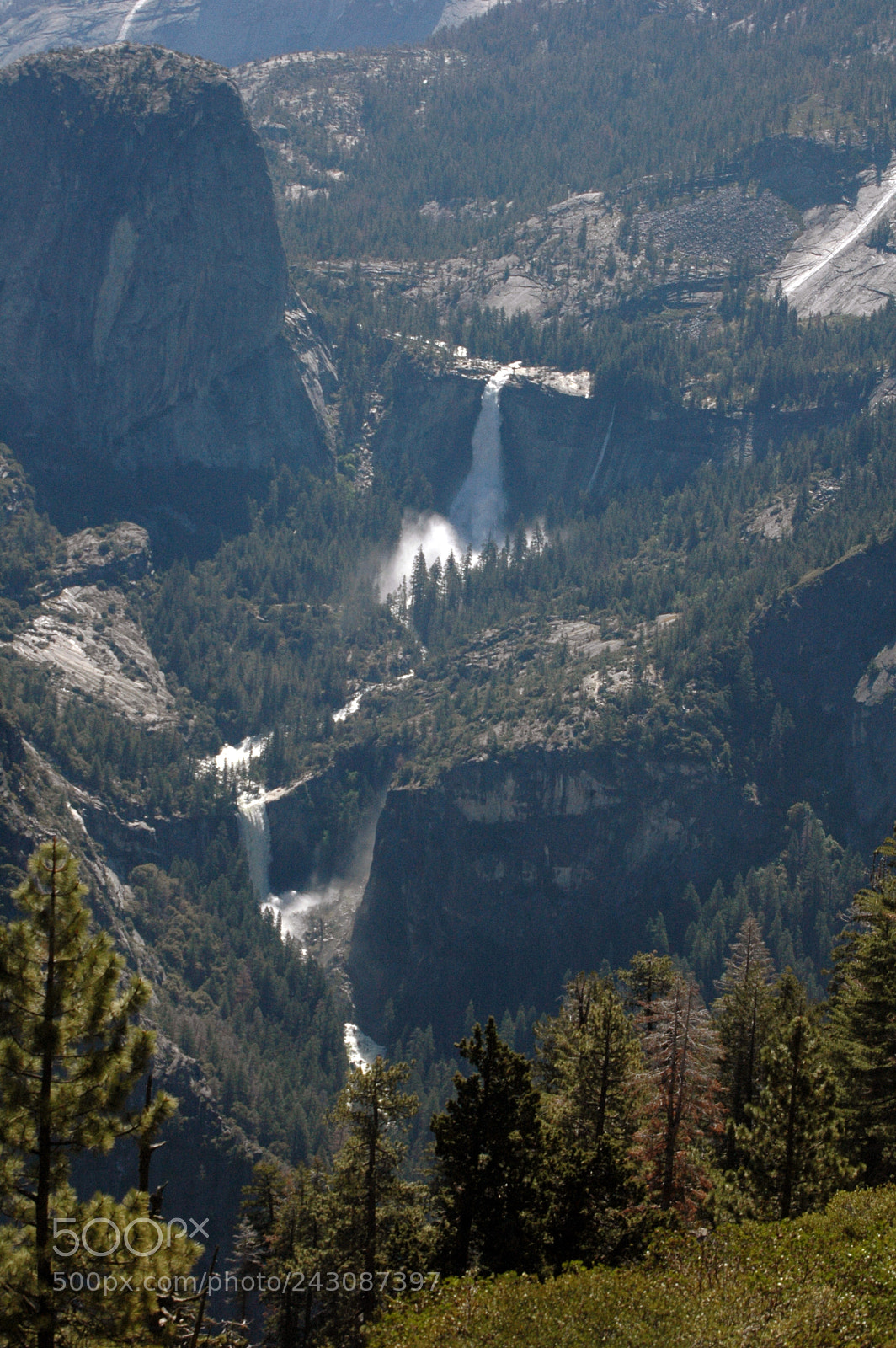 Nikon D70 sample photo. Two waterfalls photography
