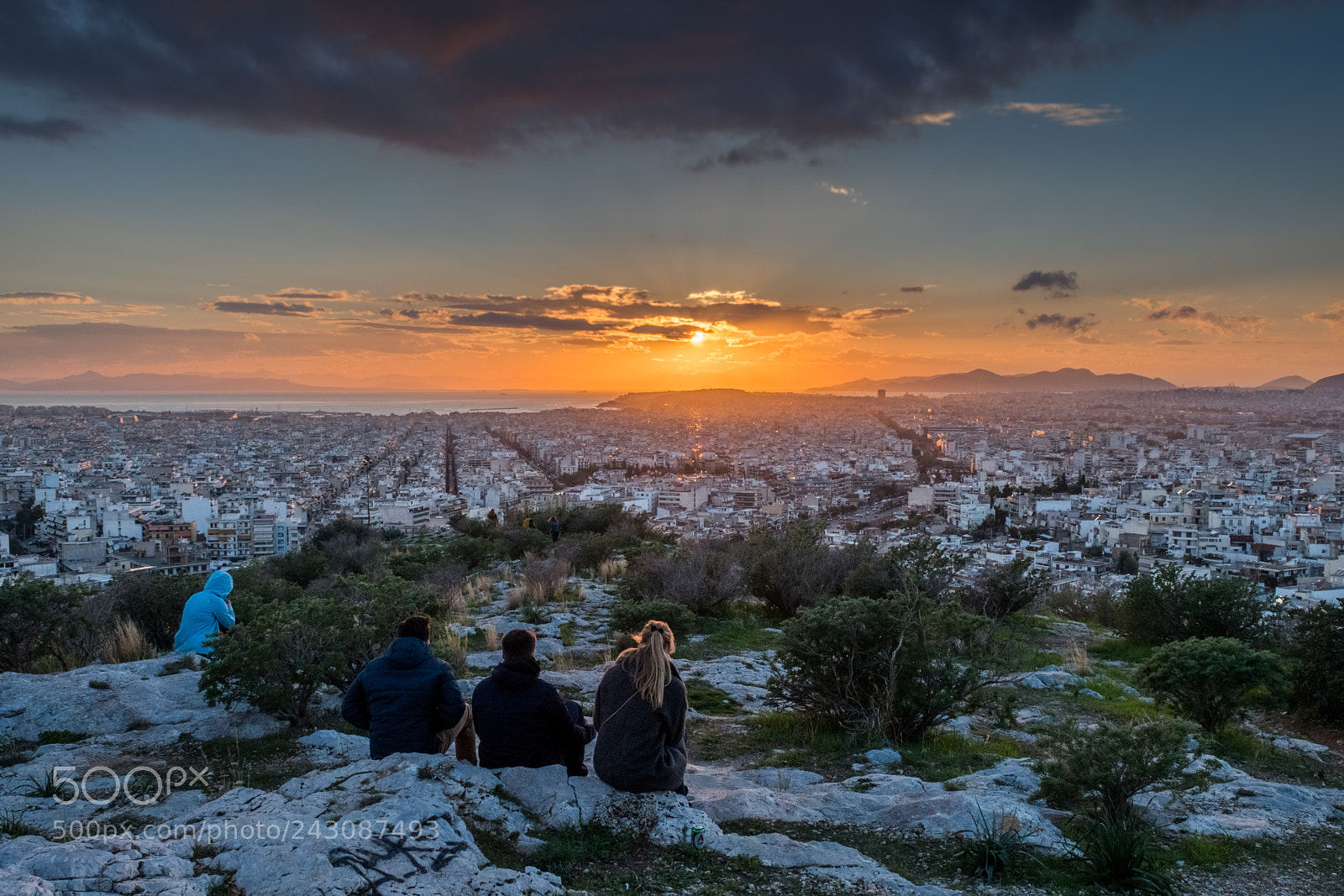 Fujifilm X-T2 sample photo. Sunset over athens photography