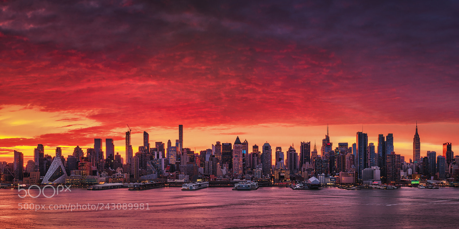 Sony a7R sample photo. Sunrise above manhattan photography