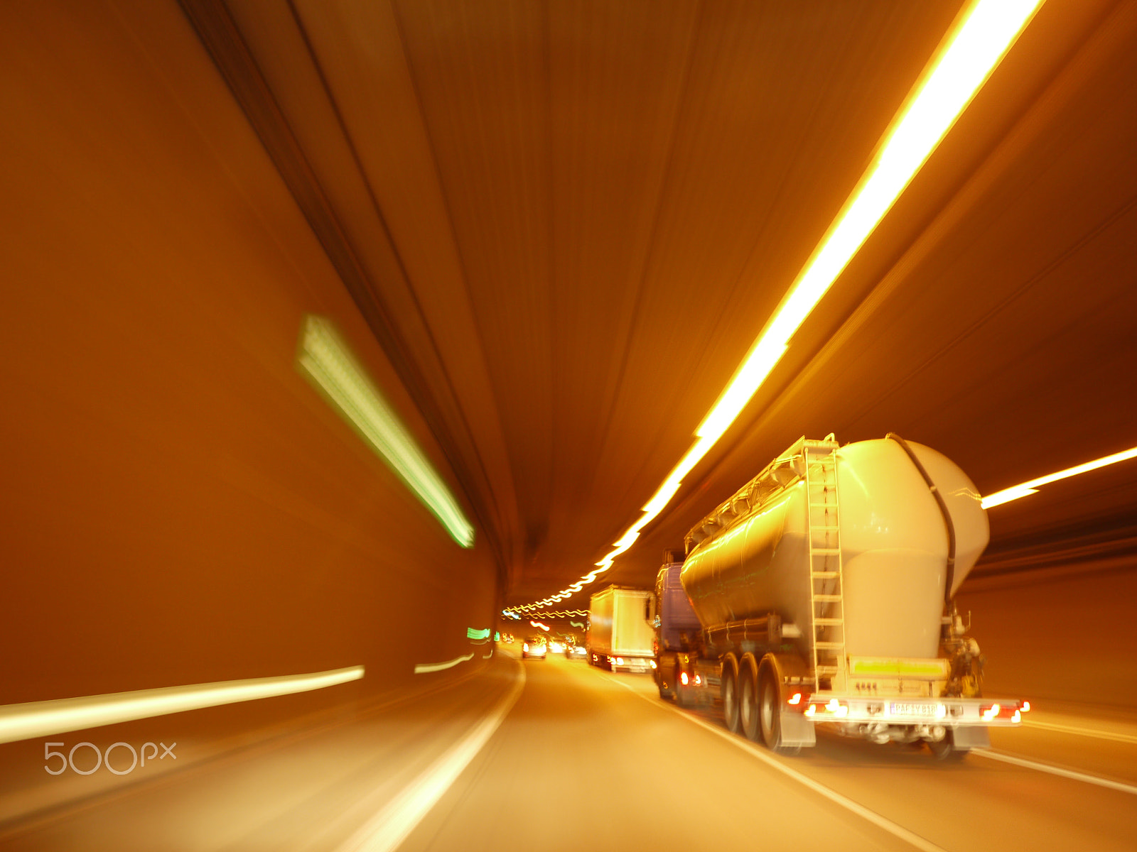 Panasonic Lumix DMC-GF2 sample photo. Lights of traffic in a tunnel photography