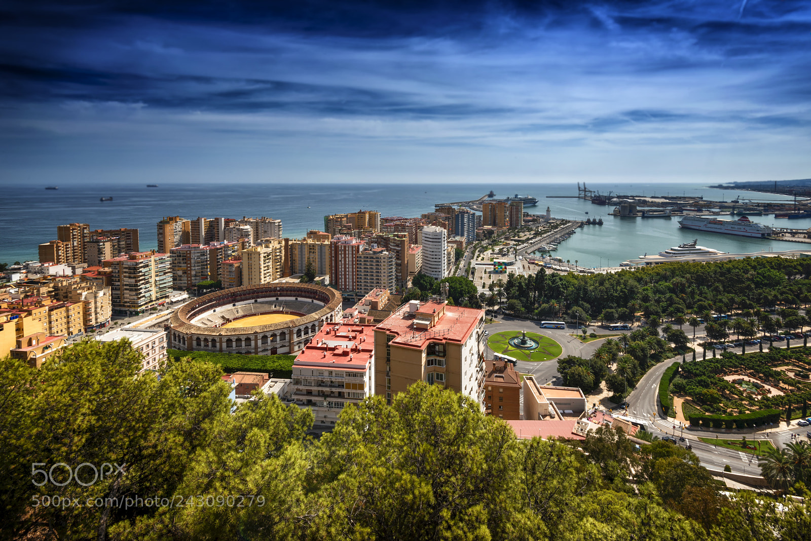 Nikon D800 sample photo. View over malaga city photography