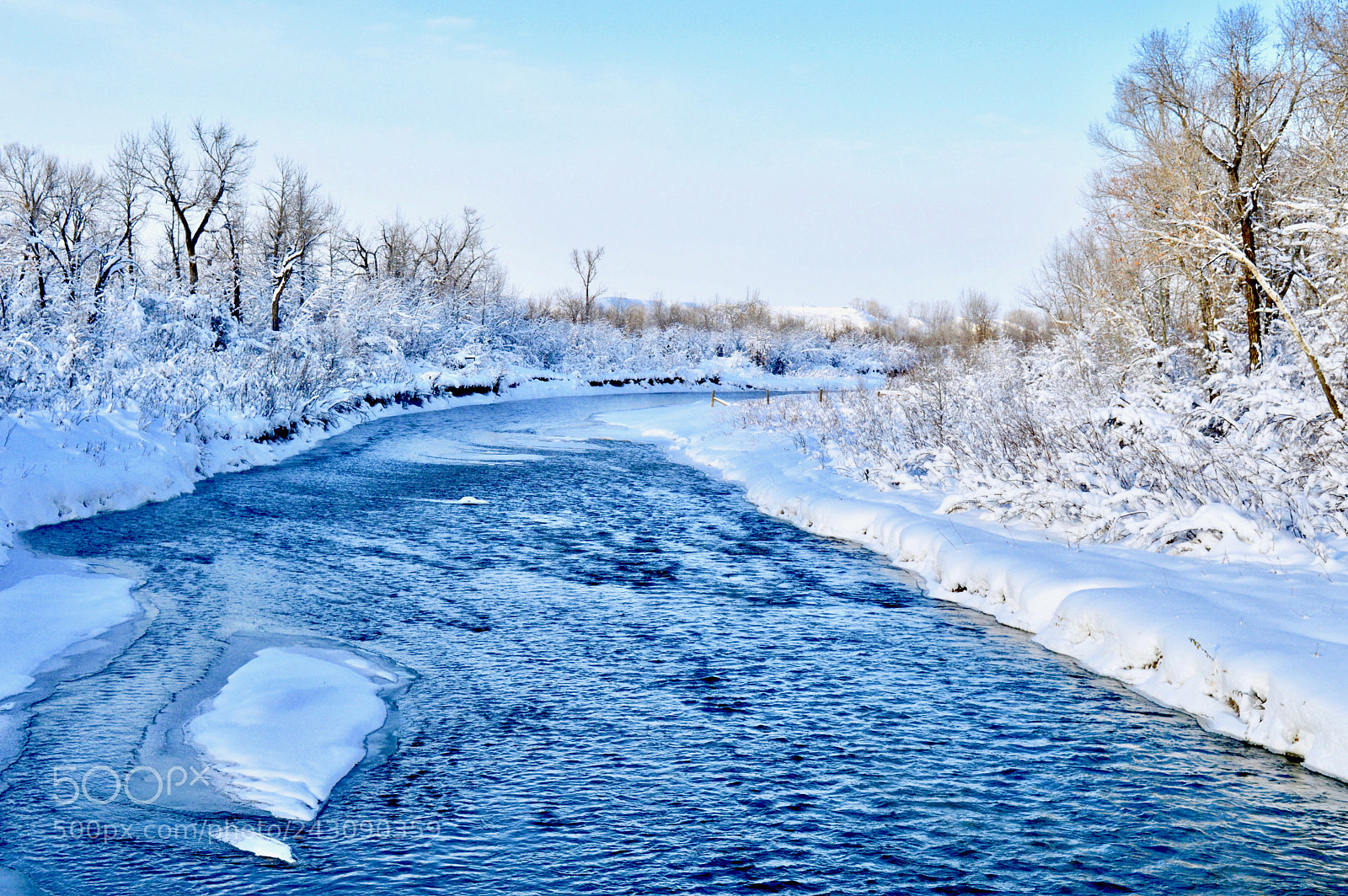 Nikon D3200 sample photo. Flowing winter photography