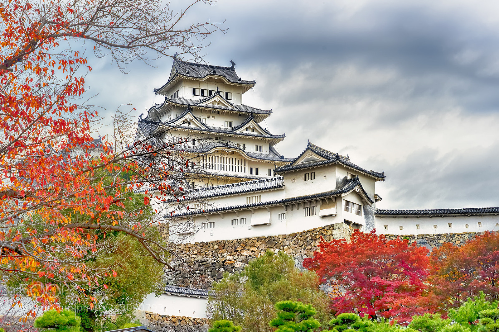 Sony a7 II sample photo. Himeji castle photography