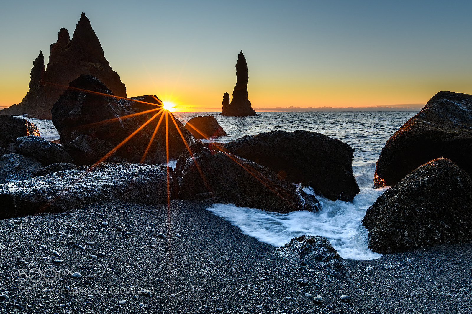 Nikon D850 sample photo. Black sand beach at photography