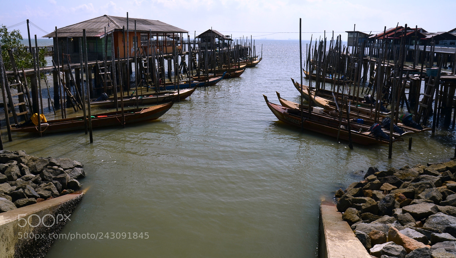 Nikon D5100 sample photo. Malay fishing village photography