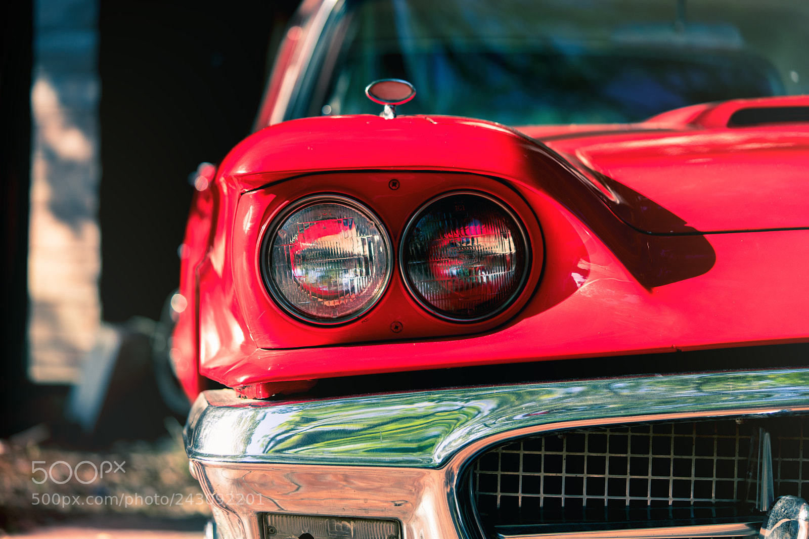 Sony a7 II sample photo. Headlight lamp vintage car photography