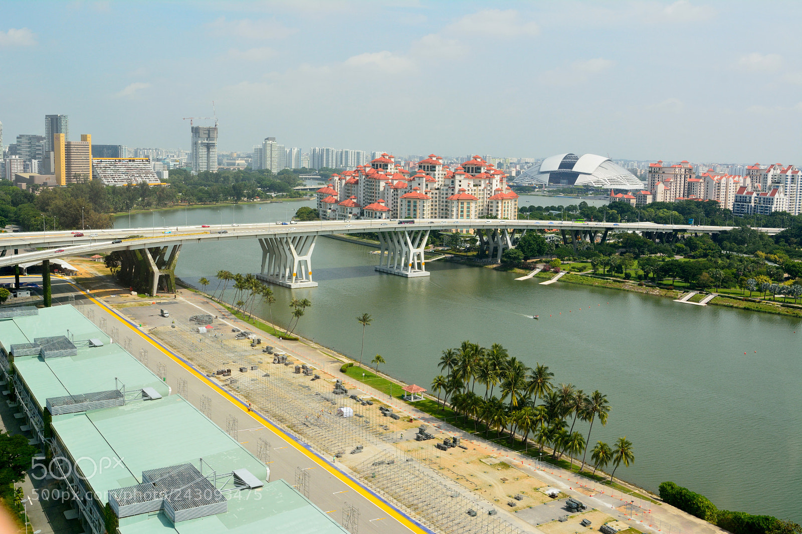 Nikon D7100 sample photo. Iew over singapore toward photography
