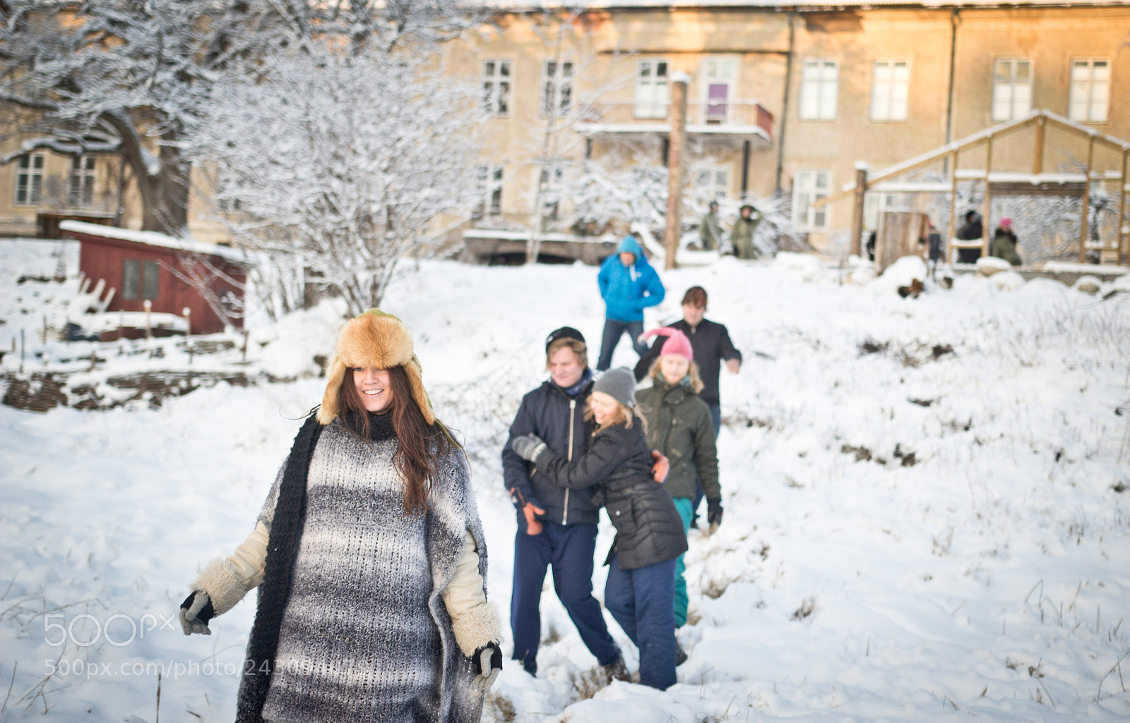 Canon EOS 60D sample photo. Snow walk photography