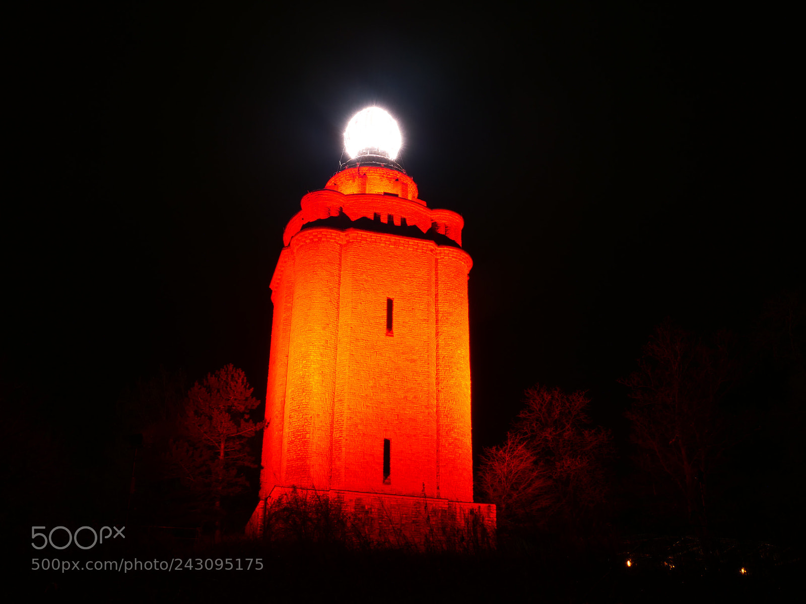 Panasonic Lumix DC-G9 sample photo. Bismarkturm ingelheim bei nacht photography