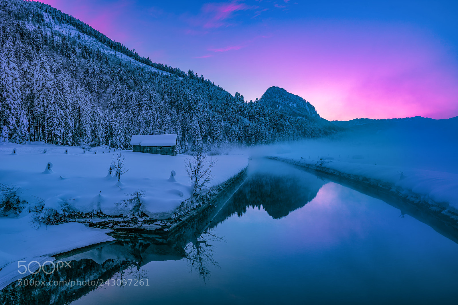 Sony a7R II sample photo. Blue hour  on gosau photography