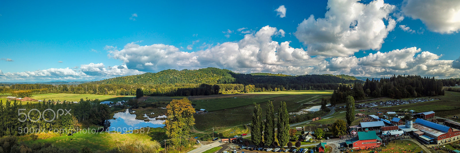 DJI FC220 sample photo. Autumn in the valley photography